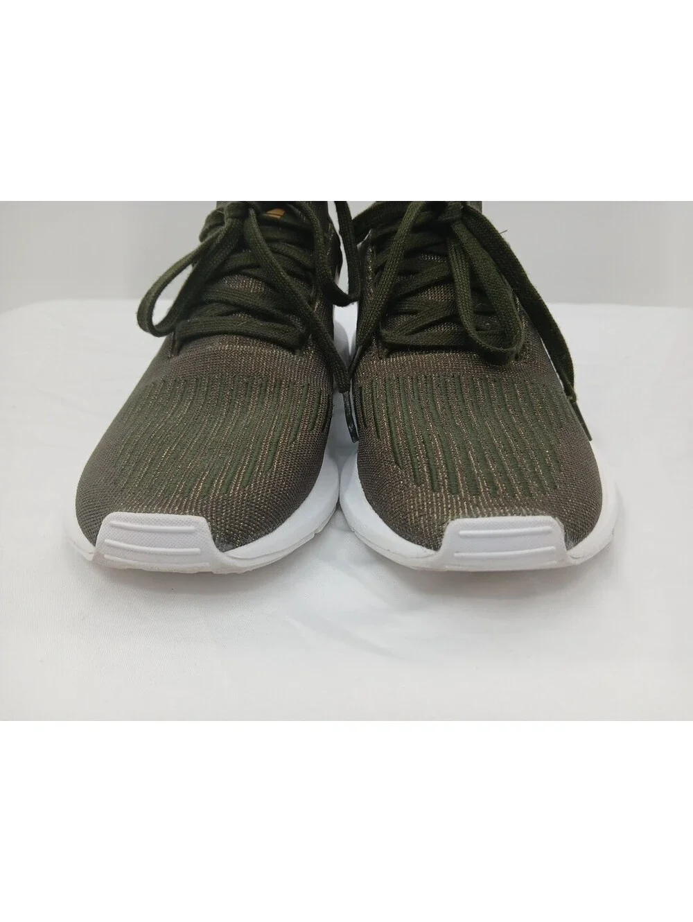 Adidas Swift Run 1.0 Shoes Womens 6.5 Green Athletic Casual Low Top Sneakers